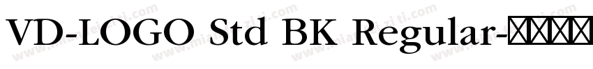VD-LOGO Std BK Regular字体转换